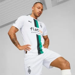 Borussia Mönchengladbach Home '22/'23 Men's Replica Jersey Puma White-Puma Black-Power Green