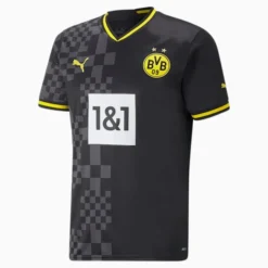 Borussia Dortmund Away 22/23 Men's Replica Jersey Puma Black-Asphalt -Puma Shop 23 Mens Replica Jersey 127