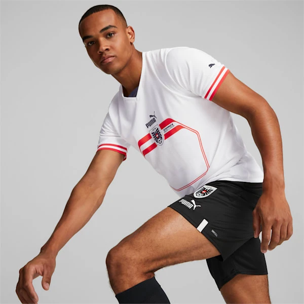 Austria Away '22/'23 Men's Replica Jersey Puma White-Puma Black 1 Austria Away '22/'23 Men's Replica Jersey Puma White-Puma Black