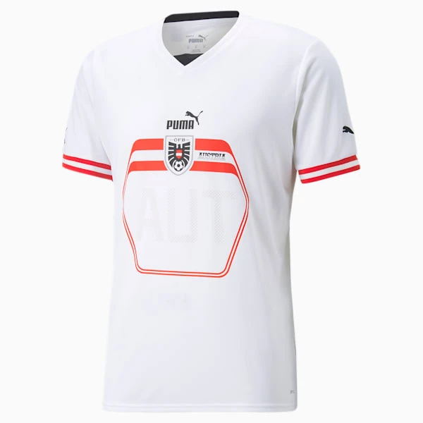 Austria Away '22/'23 Men's Replica Jersey Puma White-Puma Black 6 Austria Away '22/'23 Men's Replica Jersey Puma White-Puma Black - Image 6