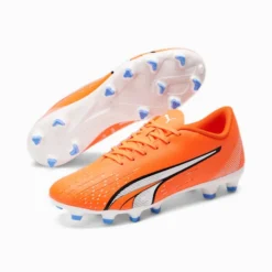ULTRA Play FG/AG Men's Soccer Cleat Ultra Orange-PUMA White-Blue Glimmer -Puma Shop AG Mens Soccer Cleat 4