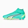 ULTRA Pro FG/AG Men's Soccer Cleats Electric Peppermint-PUMA White-Fast Yellow