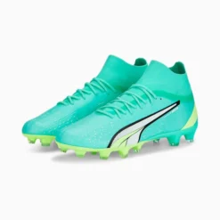 ULTRA Pro FG/AG Men's Soccer Cleats Electric Peppermint-PUMA White-Fast Yellow -Puma Shop AG Mens Soccer Cleats 19