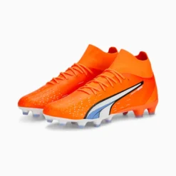 ULTRA Pro FG/AG Men's Soccer Cleats Ultra Orange-PUMA White-Blue Glimmer -Puma Shop AG Mens Soccer Cleats 25