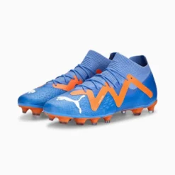 FUTURE Pro FG/AG Soccer Cleats Blue Glimmer-PUMA White-Ultra Orange -Puma Shop AG Soccer Cleats 16