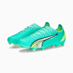 ULTRA ULTIMATE FG/AG Soccer Cleats Electric Peppermint-PUMA White-Fast Yellow -Puma Shop AG Soccer Cleats 19