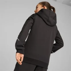 BMW M Motorsport Big Kids' Hooded Sweat Jacket PUMA Black -Puma Shop BMW M Motorsport Big Kids Hooded Sweat Jacket 3