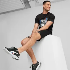 BMW M Motorsport Men's Graphic Shorts PUMA Black -Puma Shop BMW M Motorsport Mens Graphic Shorts 13