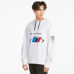 BMW M Motorsport Street Men's Hoodie Puma White