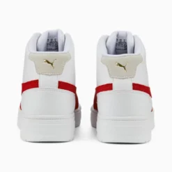 CA Pro Mid Heritage Sneakers Puma White-Burnt Red -Puma Shop CA Pro Mid Heritage Sneakers 2