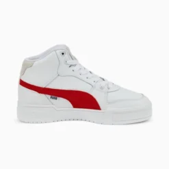 CA Pro Mid Heritage Sneakers Puma White-Burnt Red -Puma Shop CA Pro Mid Heritage Sneakers 4