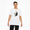 Cat Circle Men's Graphic Tee Puma White