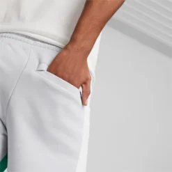 Classics Block 8" Men's Shorts Platinum Gray-PUMA White -Puma Shop Classics Block 8 Mens Shorts 4