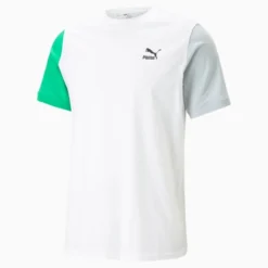 Classics Block Men's Tee PUMA White-Platinum Gray -Puma Shop Classics Block Mens Tee 5