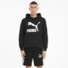 Classics French Terry Logo Men's Hoodie Puma Black
