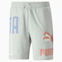 Classics GEN PUMA 8" Men's Shorts Light Gray Heather -Puma Shop Classics GEN PUMA 8 Mens Shorts 17