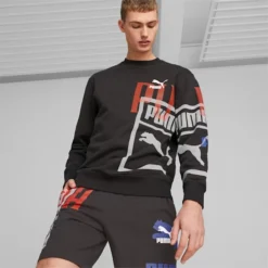 Classics GEN PUMA Crew Neck Men's Sweatshirt PUMA Black