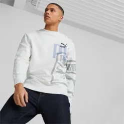 Classics GEN PUMA Crew Neck Men's Sweatshirt PUMA White