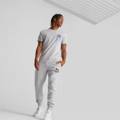 Classics GEN PUMA Men's Tee Light Gray Heather -Puma Shop Classics GEN PUMA Mens Tee 3