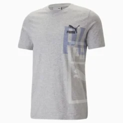 Classics GEN PUMA Men's Tee Light Gray Heather -Puma Shop Classics GEN PUMA Mens Tee 5