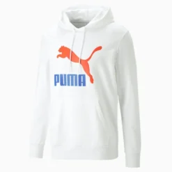 Classics Logo Hoodie Men PUMA White-Royal Sapphire -Puma Shop Classics Logo Hoodie Men 5