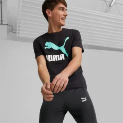 Classics Men's Logo Tee PUMA Black-mint