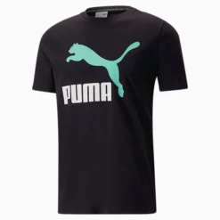 Classics Men's Logo Tee PUMA Black-mint -Puma Shop Classics Mens Logo Tee 17