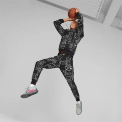 Courtside Booster Men's Basketball Pants PUMA Black-Court AOP -Puma Shop Courtside Booster Mens Basketball Pants 4