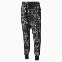 Courtside Booster Men's Basketball Pants PUMA Black-Court AOP -Puma Shop Courtside Booster Mens Basketball Pants 5