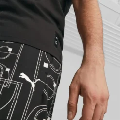 Courtside Booster Men's Basketball Shorts PUMA Black-Court AOP -Puma Shop Courtside Booster Mens Basketball Shorts 1