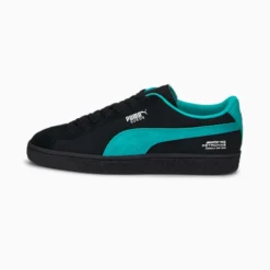 Mercedes F1 Suede Motorsport Sneakers Puma Black-Spectra Green