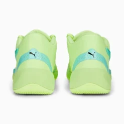 Puma Rise NITRO Men's Basketball Shoes Fast Yellow-Electric Peppermint -Puma Shop Rise NITRO Mens Basketball Shoes 11