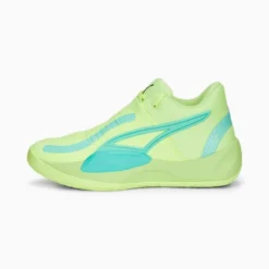 Puma Rise NITRO Men's Basketball Shoes Fast Yellow-Electric Peppermint