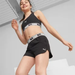 Strong Big Kids' Woven Shorts PUMA Black -Puma Shop Strong Big Kids Woven Shorts 3