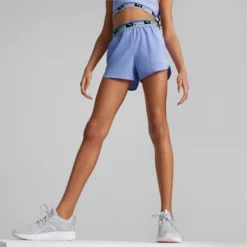 Puma Strong Big Kids' Woven Shorts Elektro Purple