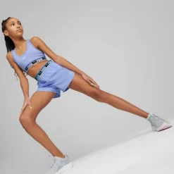 Puma Strong Big Kids' Woven Shorts Elektro Purple -Puma Shop Strong Big Kids Woven Shorts 9