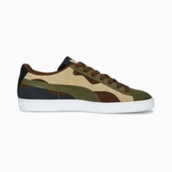Suede Camowave Men's Sneakers PUMA Olive-Chestnut Brown-Shadow Gray -Puma Shop Suede Camowave Mens Sneakers 4