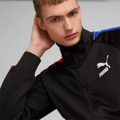 T7 ICONIC Men's Track Jacket PUMA Black-Royal Sapphire -Puma Shop T7 ICONIC Mens Track Jacket 2