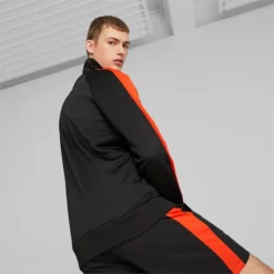 T7 ICONIC Men's Track Jacket PUMA Black-Royal Sapphire -Puma Shop T7 ICONIC Mens Track Jacket 4