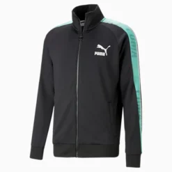 T7 Sport Men's Track Jacket PUMA Black-Mint