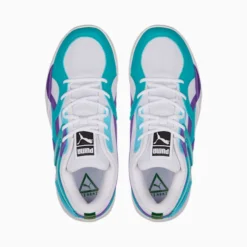 TRC Blaze Court Basketball Shoes Puma White-Deep Aqua -Puma Shop TRC Blaze Court Basketball Shoes 5
