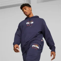 Track Meet Men's Hoodie PUMA Navy