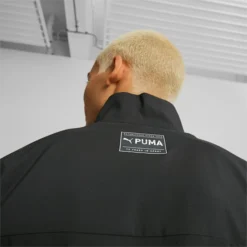 Train Fit Men's Woven Half-Zip Training Jacket PUMA Black-Fizzy Lime -Puma Shop Train Fit Mens Woven Half Zip Training Jacket 3