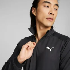 Train Off Season Half-Zip Men's Training Sweatshirt Puma Black -Puma Shop Train Off Season Half Zip Mens Training Sweatshirt 3
