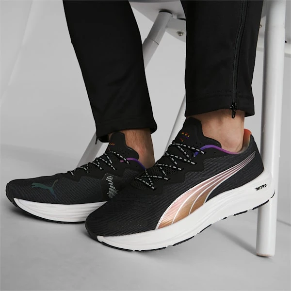 Velocity Nitro 2 OUT Men's Running Shoes Puma Black-Asphalt-Puma White-Silver 4 Velocity Nitro 2 OUT Men's Running Shoes Puma Black-Asphalt-Puma White-Silver - Image 4