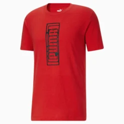 Vert PUMA Men's Tee Inf High Risk Red-Puma Black