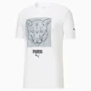 Wild Cat Graphic Men's Tee Puma White